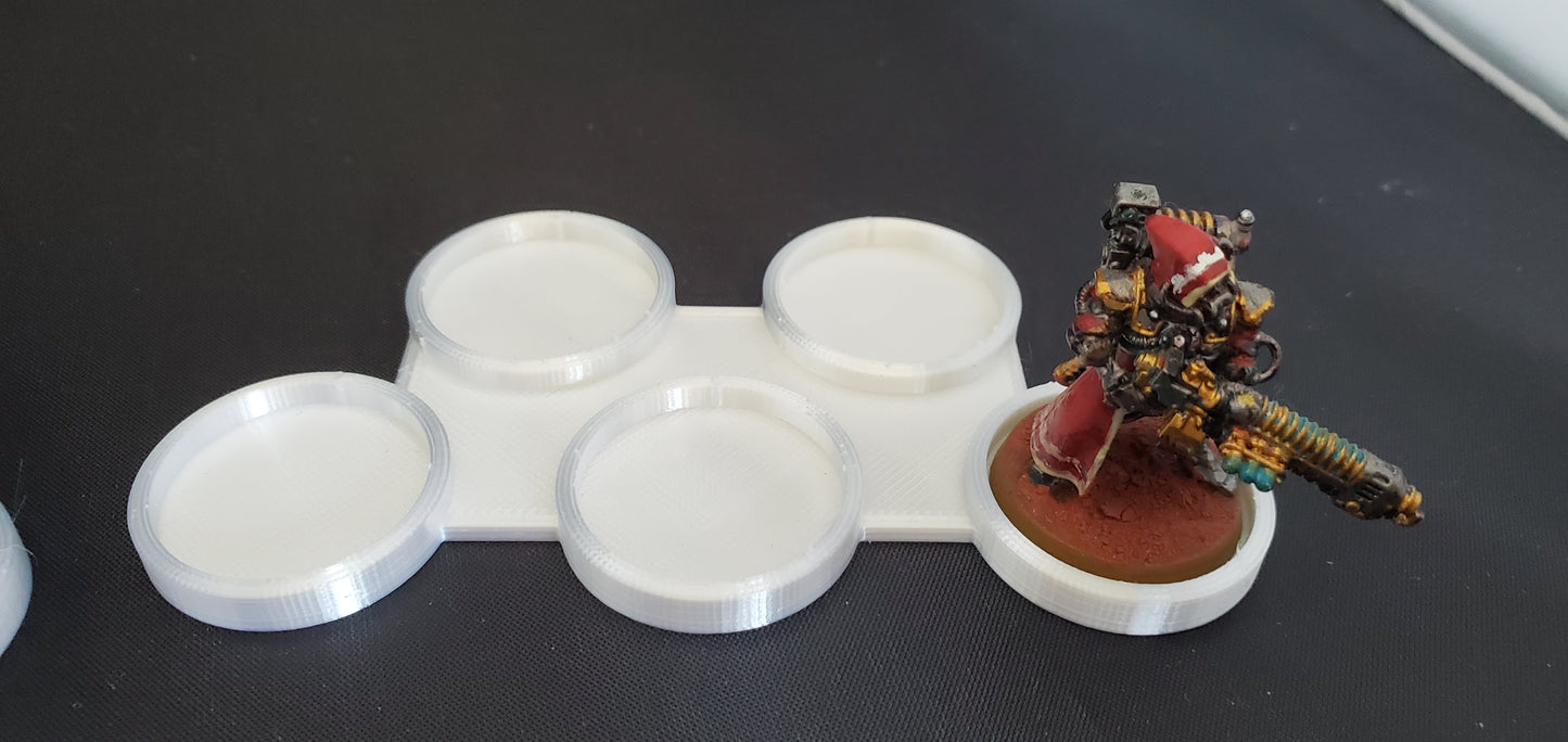 5 25m 5 man holder miniture movement trays in while silk