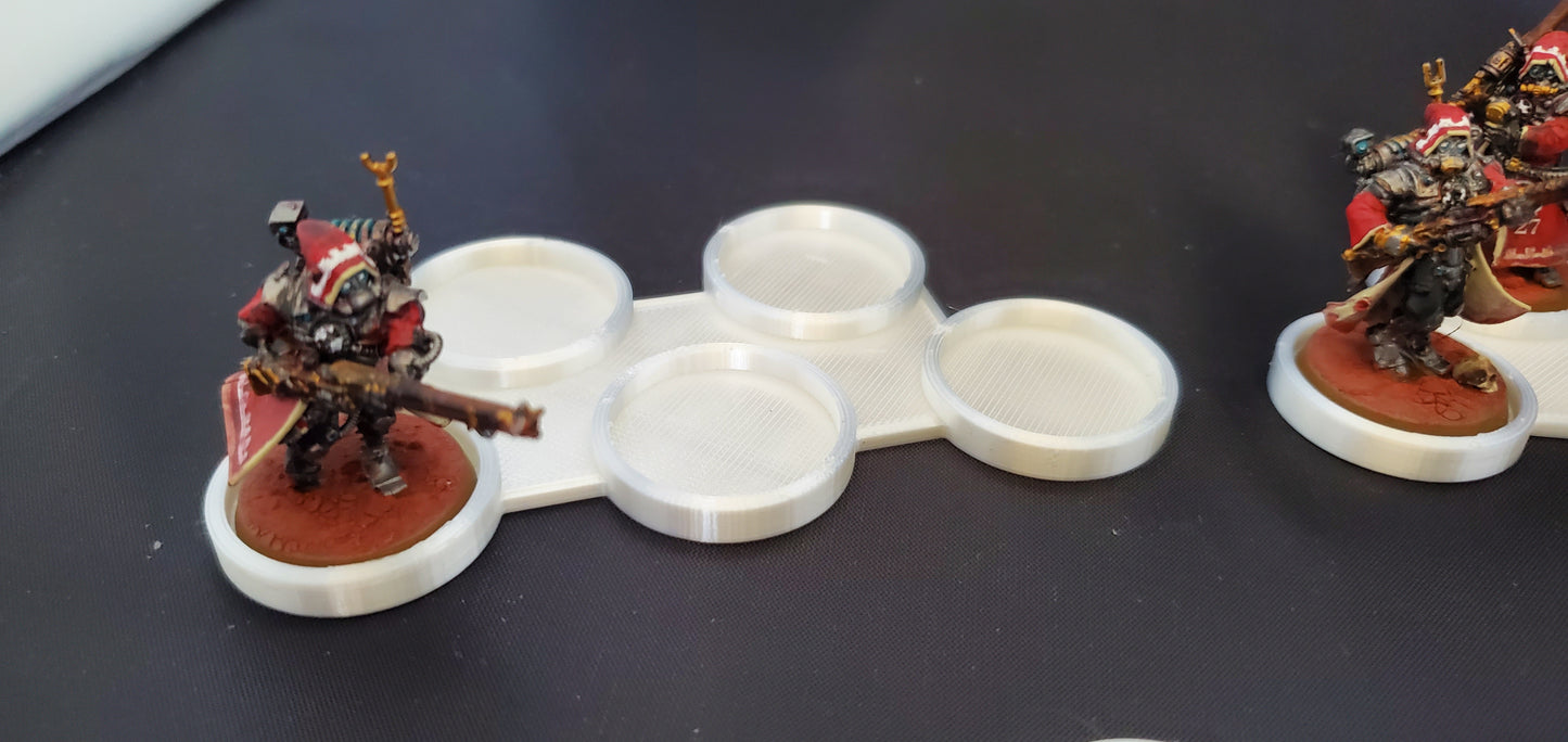 5 25m 5 man holder miniture movement trays in while silk