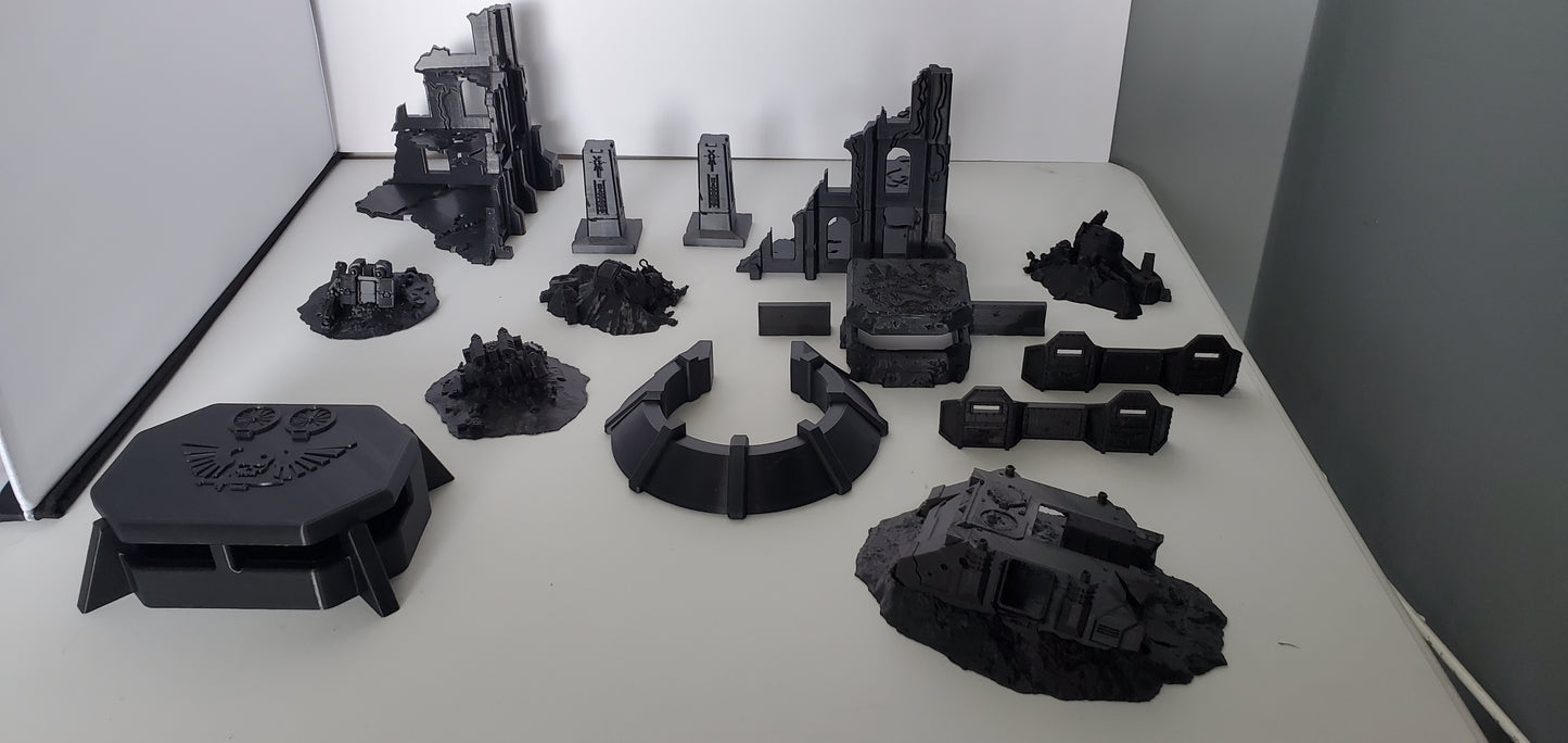 Copy of terrain scenery For War Games like Warhammer 40k