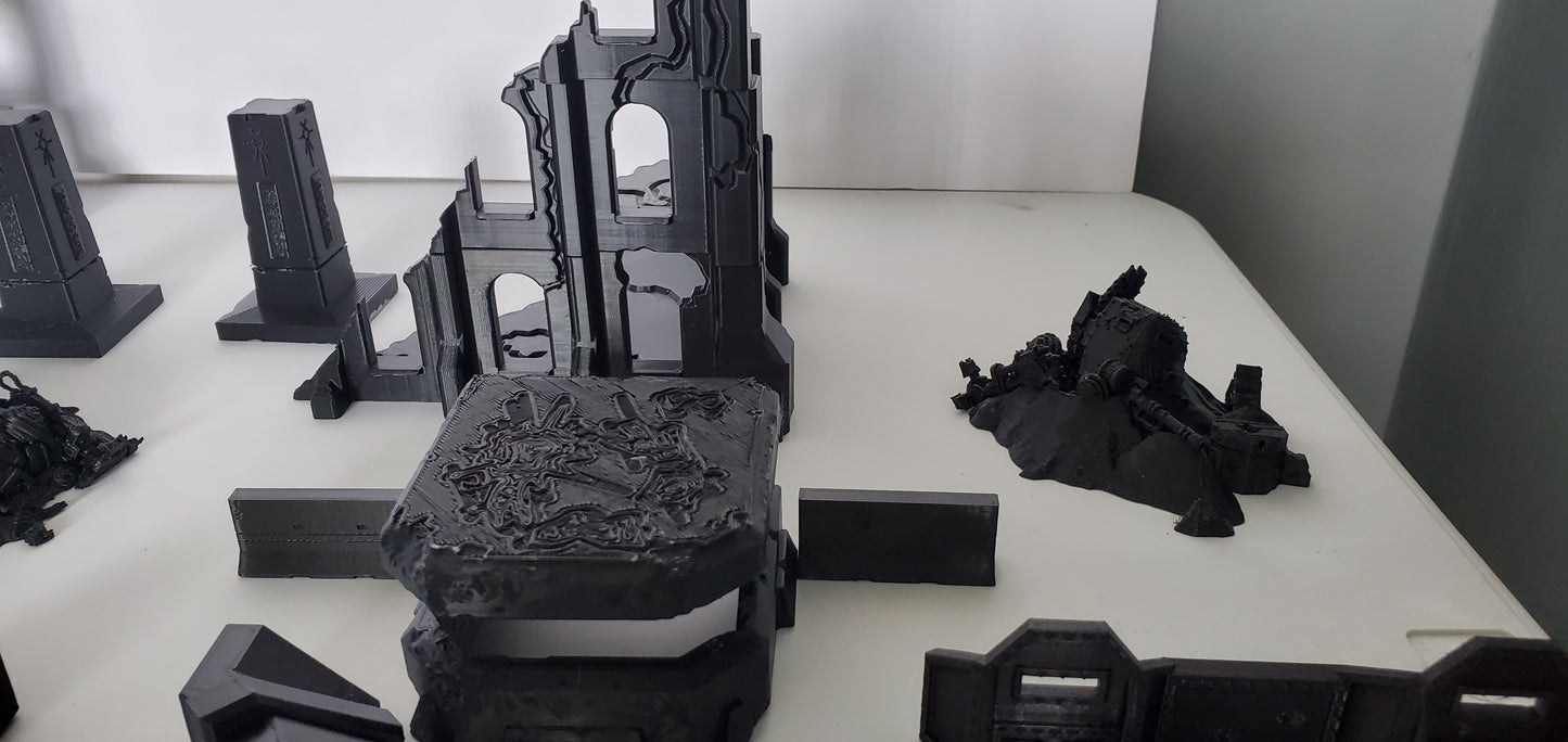 Copy of terrain scenery For War Games like Warhammer 40k