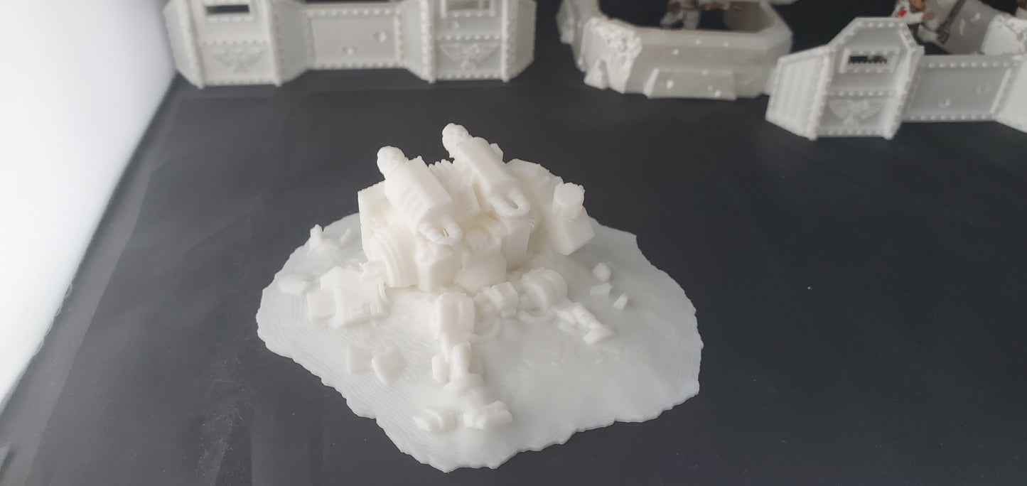 Terrain scenery bundle buildings defense walls destroyed dreadnoughts bunkers
