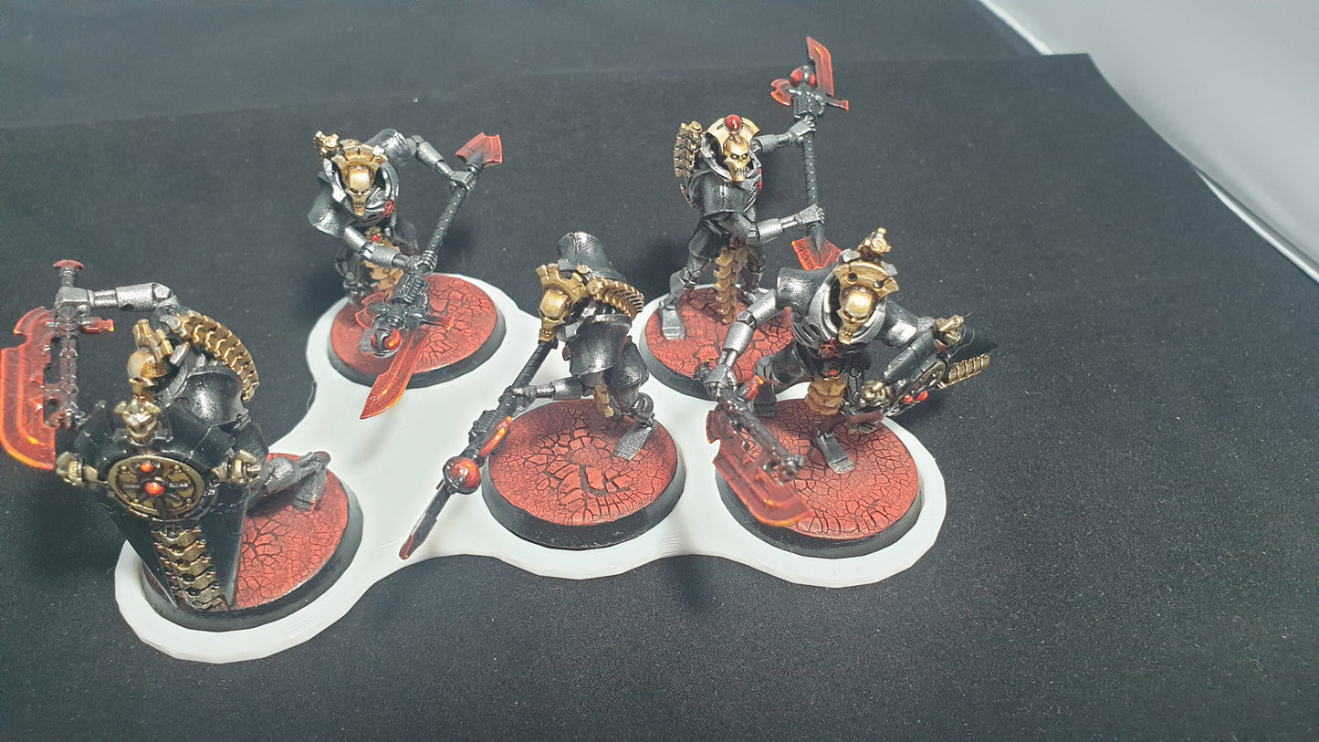 4 -5 figure movement tray in white 32mm