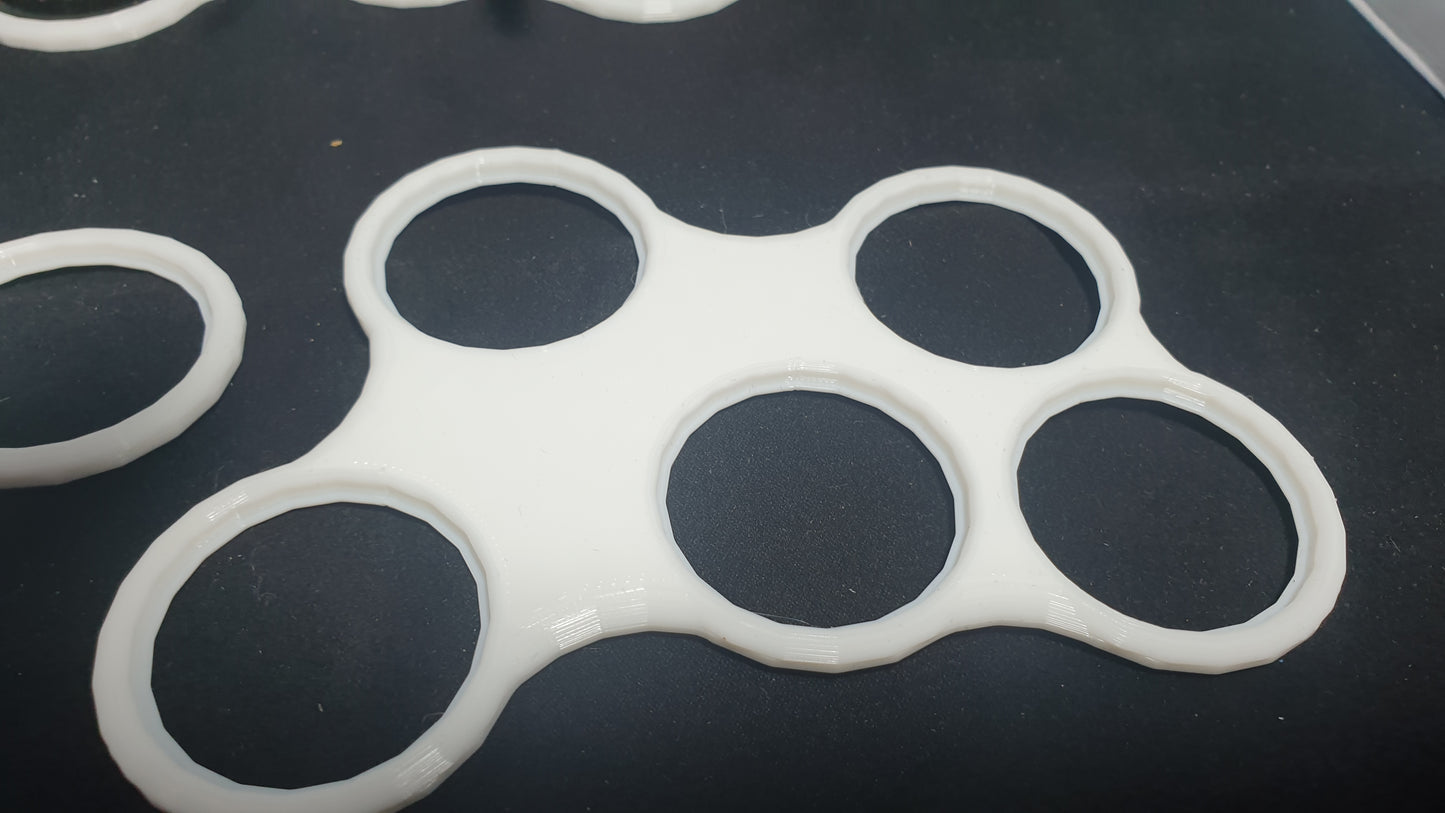 4 -5 figure movement tray in white 32mm