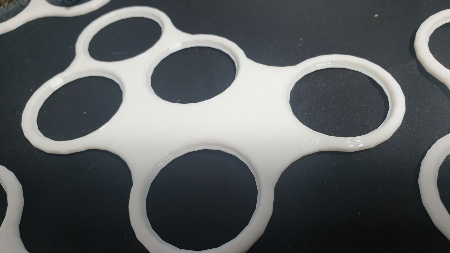 4 -5 figure movement tray in white 32mm