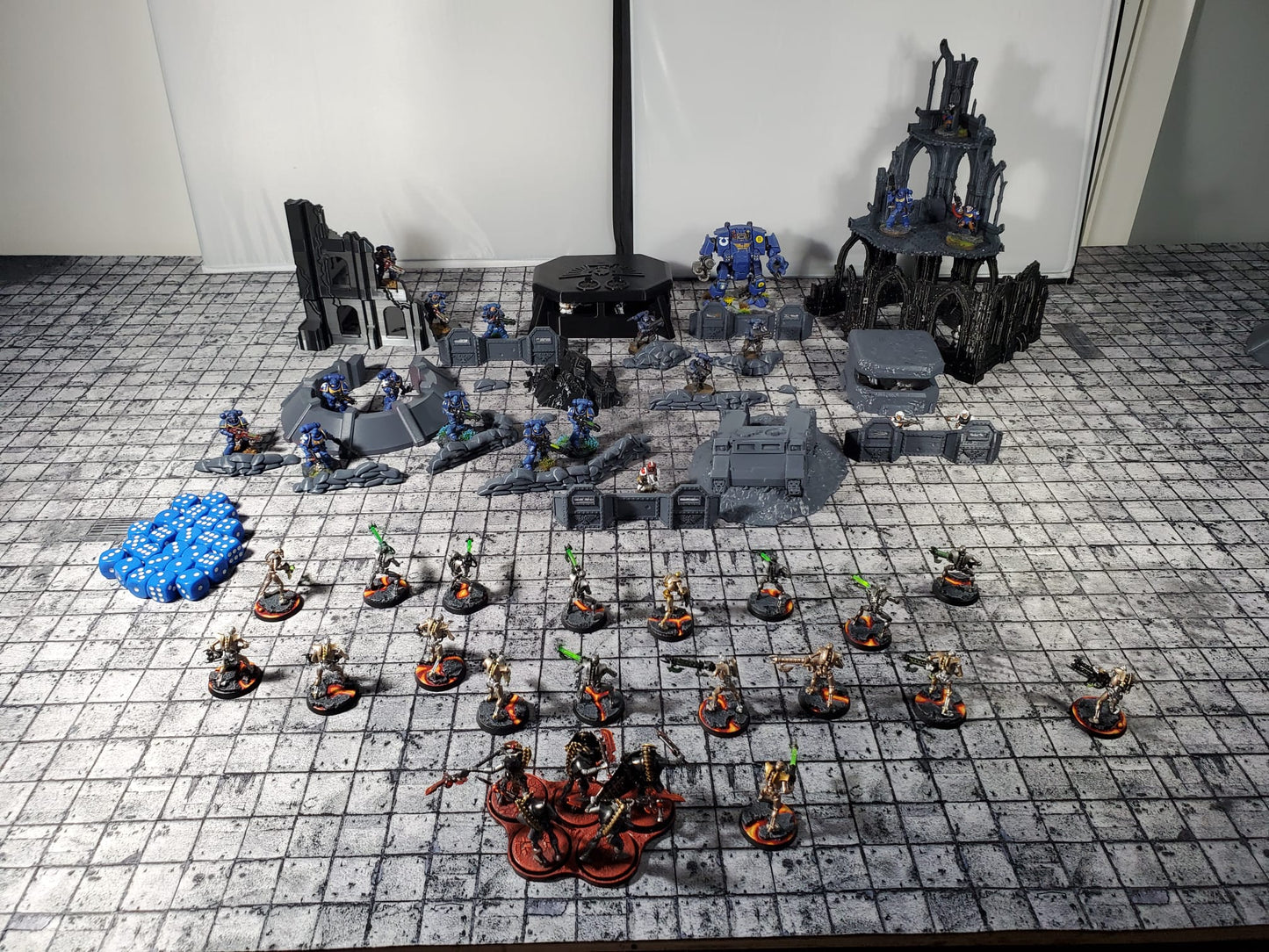 Terrain for mini gaming like warhammer scenery fortifications sandbags wreaked vehicles buildings