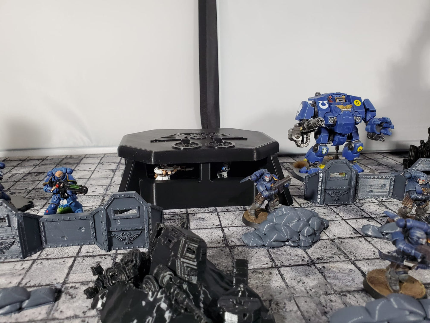 Terrain for mini gaming like warhammer scenery fortifications sandbags wreaked vehicles buildings