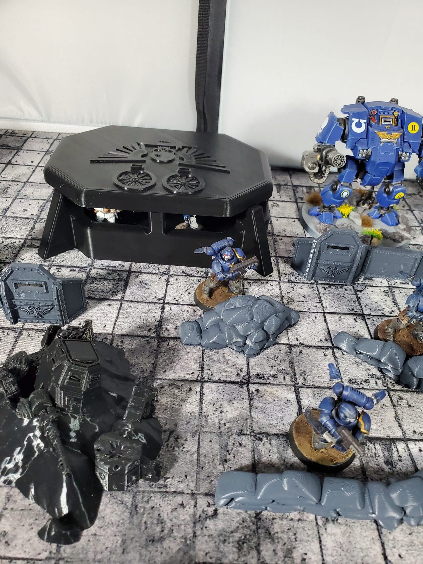 Terrain for mini gaming like warhammer scenery fortifications sandbags wreaked vehicles buildings