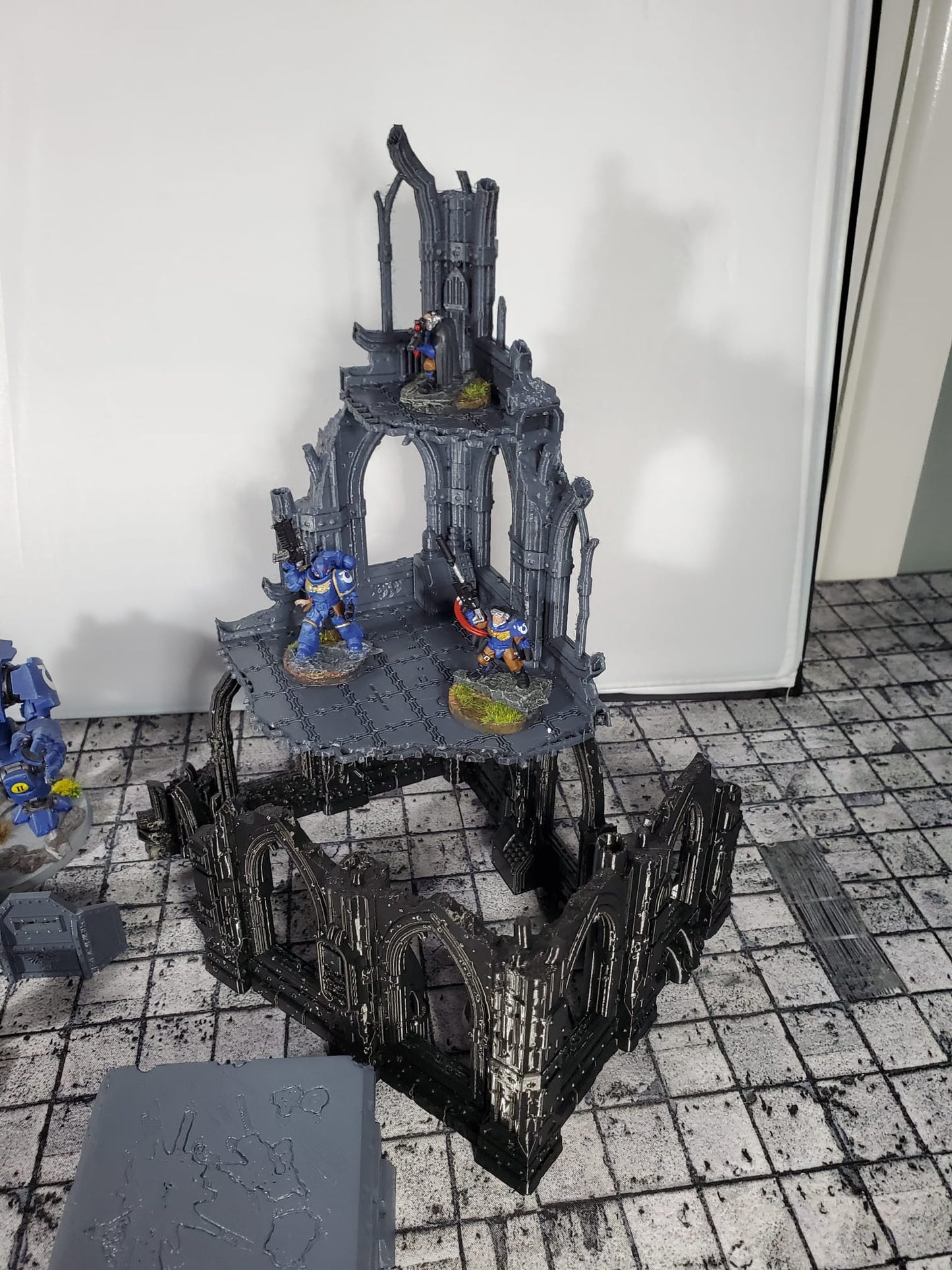 Terrain for mini gaming like warhammer scenery fortifications sandbags wreaked vehicles buildings
