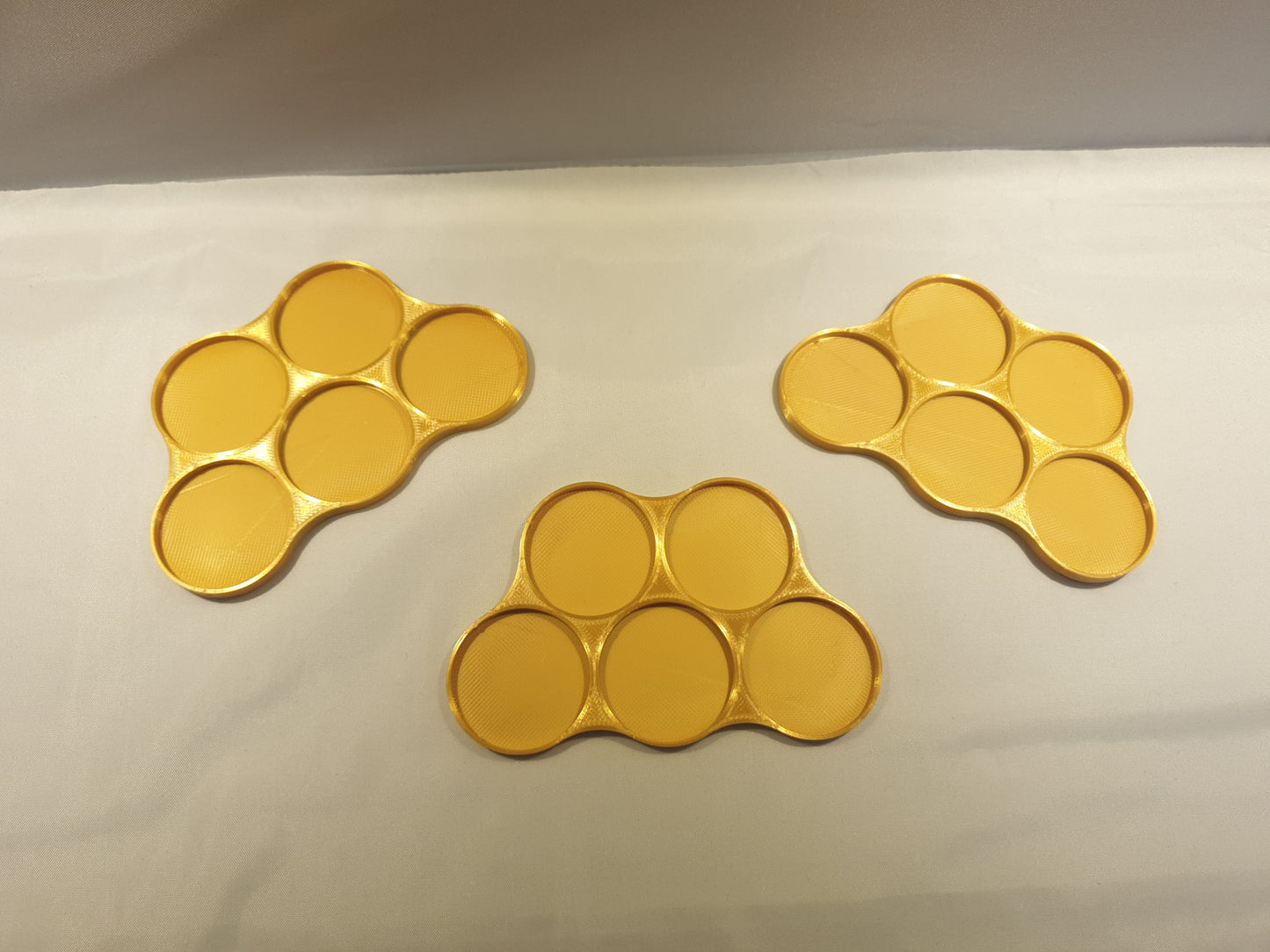 3 Gold 32mm 5 figure movement trays 40k aos