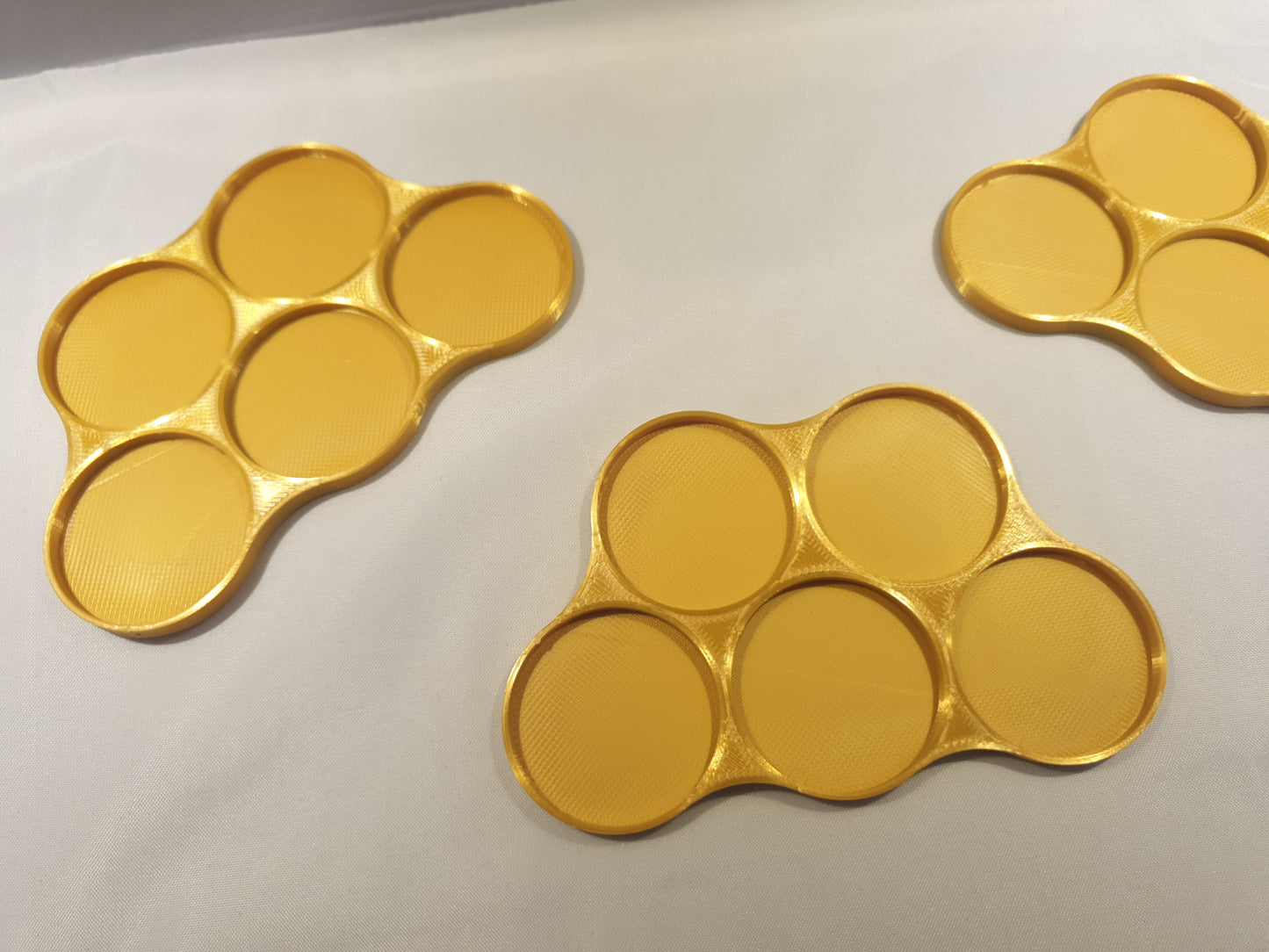 3 Gold 32mm 5 figure movement trays 40k aos