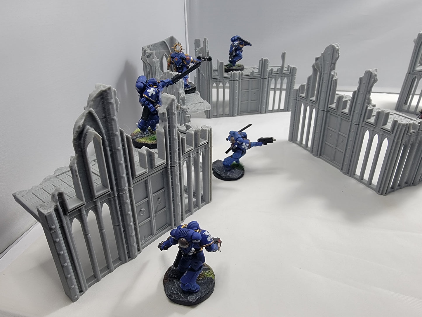 Terrain broken building set