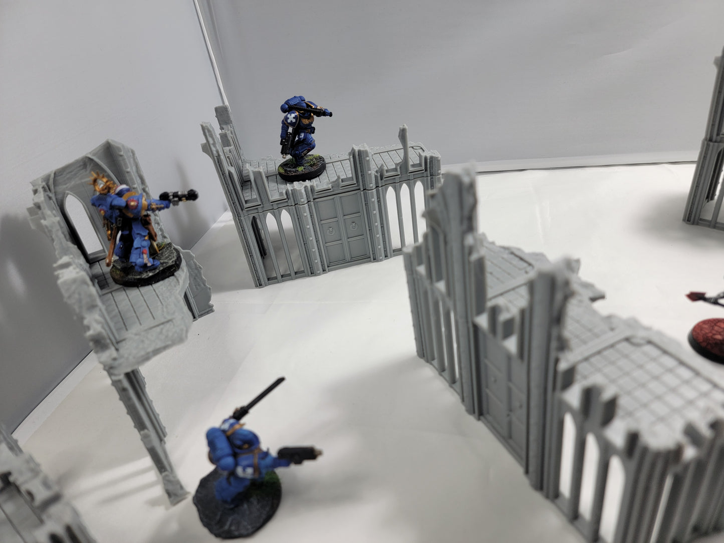 Terrain broken building set