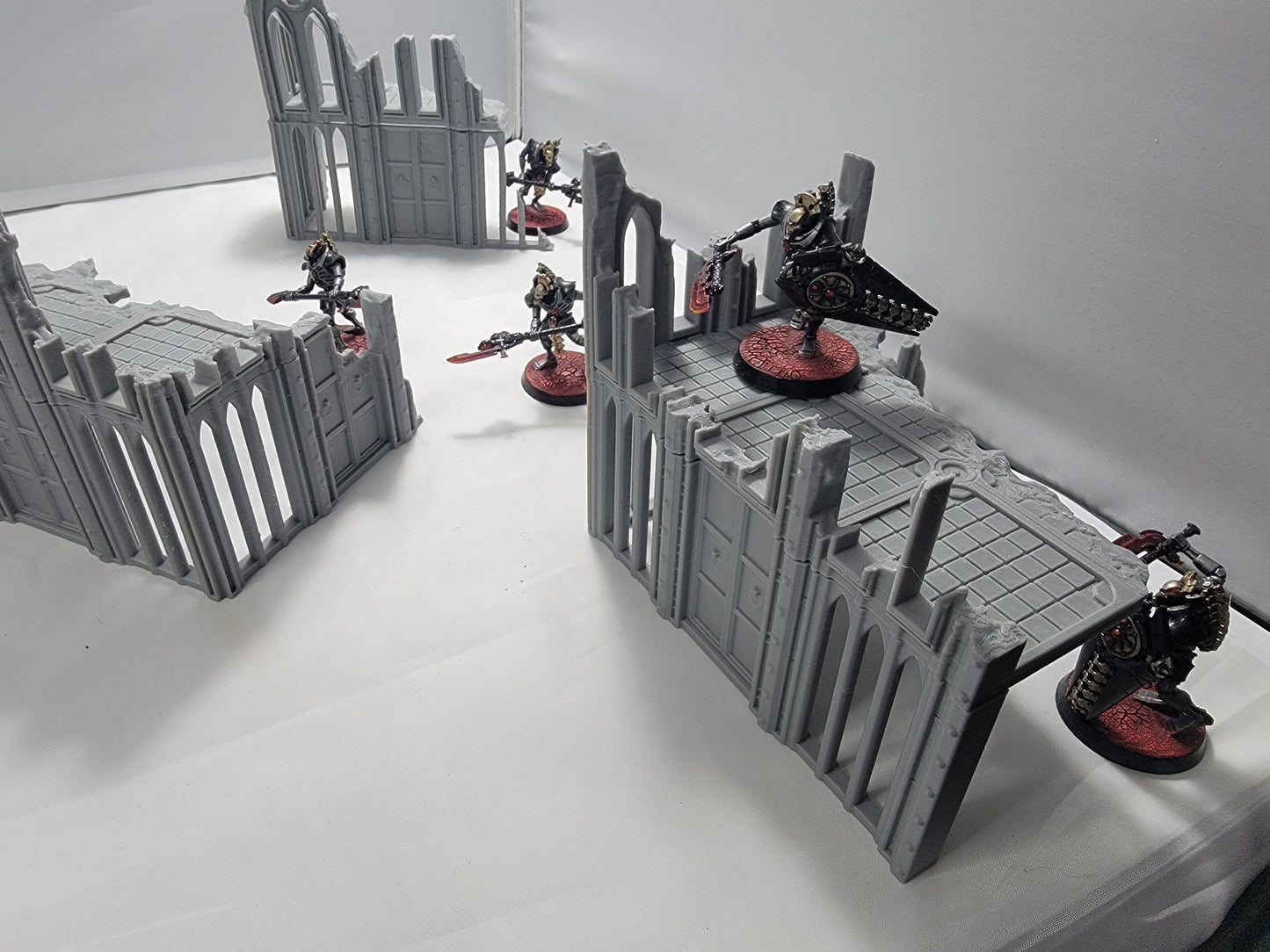 Terrain broken building set