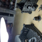 Dungeon and dragons figures and 2 buildings