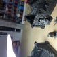 Dungeon and dragons figures and 2 buildings