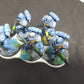 3 - 32mm movement tray with 15 broken earth bases for 40k age of sigmar lotr d&d