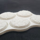 3 - 32mm movement tray with 15 broken earth bases for 40k age of sigmar lotr d&d