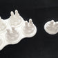 3 - 32mm movement trays with 15 Rocket Pack Plume Bases  40k for jet pack units in white