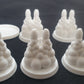 3 - 32mm movement trays with 15 Rocket Pack Plume Bases  40k for jet pack units in white