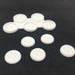 3 - 25mm movement trays with 15 wooden floor affect  bases for 40k age of sigmar lotr in white