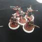 5- 5man 25mm movement trays in white cross pattern warhammer 40k any terrain games