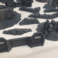 terrain for mini gaming like 40k Mix Of Different Buildings Sandbags Bunkers Defence Walls