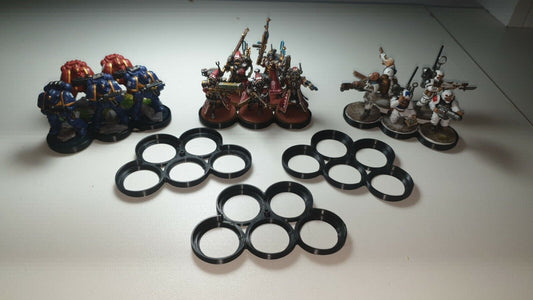 15 - 25mm Miniature Movement Trays 40k-warhammer-age of sigmar-lord of the rings