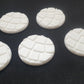 5 32mm movement trays with 25 cobble stone bases for 40k age of sigmar lotr d&d