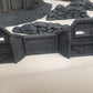 terrain for mini gaming like 40k Mix Of Different Buildings Sandbags Bunkers Defence Walls